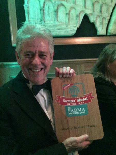 David Isgrove with the Farma award