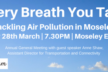 Every Breath You Take - Tackling Air Pollution in Moseley