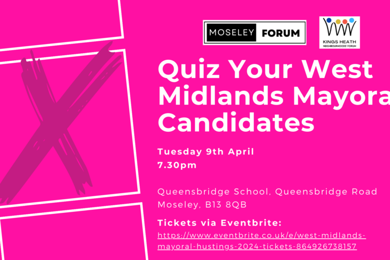 West Midlands Mayoral Hustings (no animation)