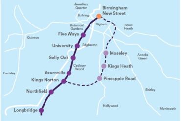 Camphill line proposed stations and route